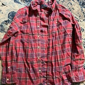 Vineyard Vines Red Plaid Slim Longshore Shirt
